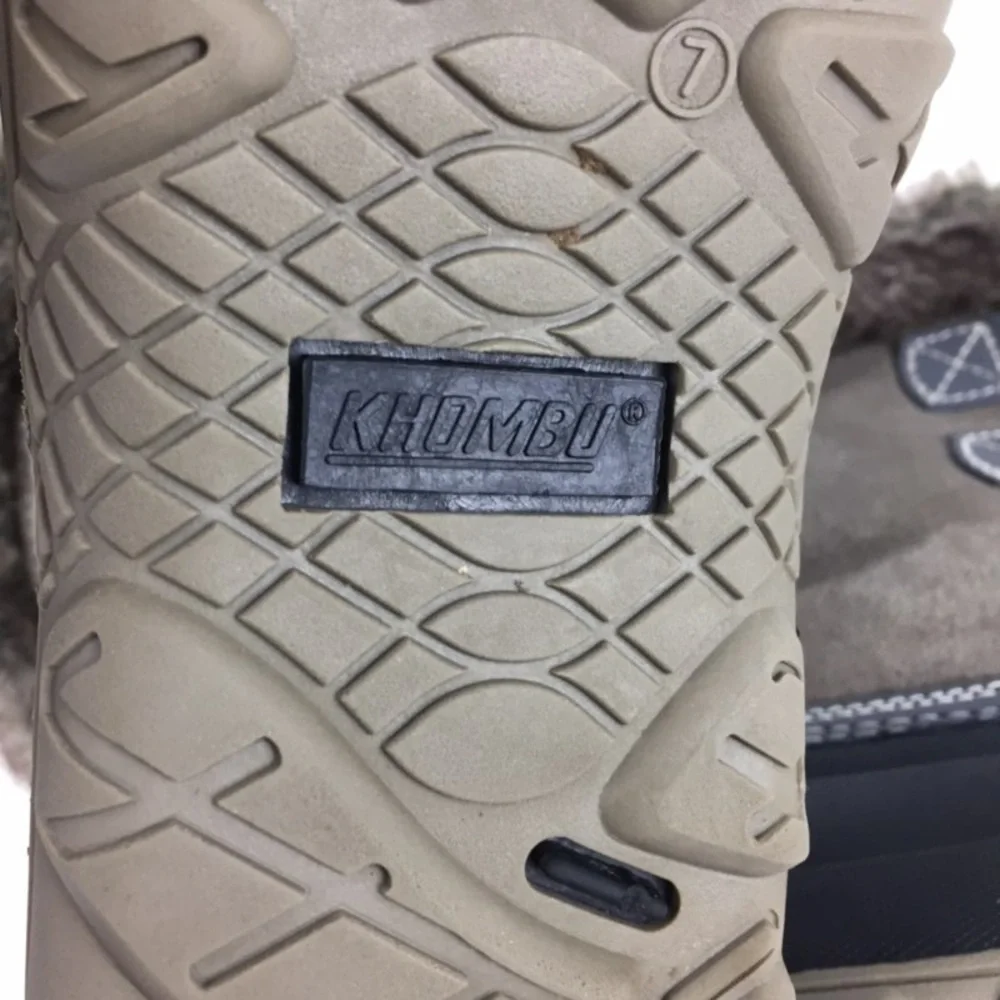 Khombu The Slope Waterproof Gray Winter Snow Boots 7